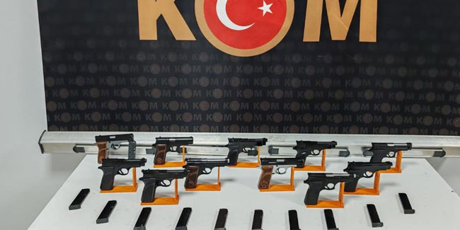 Trabzon'da silah kaçakçılarına operasyon
