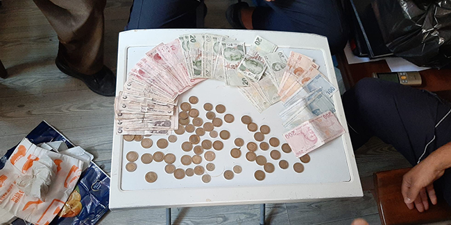Yakalanan dilencinin bir günlük kazancı bin 164 lira