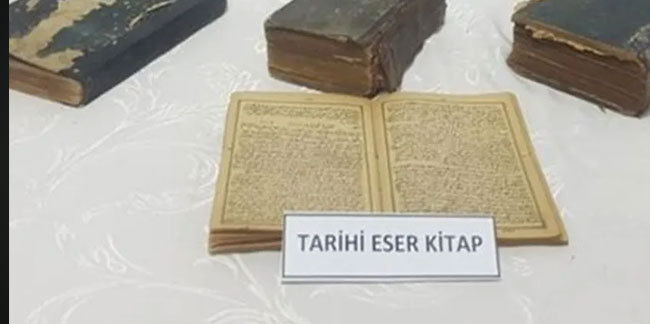 Düzce'de tarihi eser niteliğinde el yazması kitaplar ele geçirildi