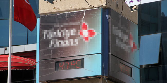 Elazığ’da termometreler 47 dereceyi gösterdi 