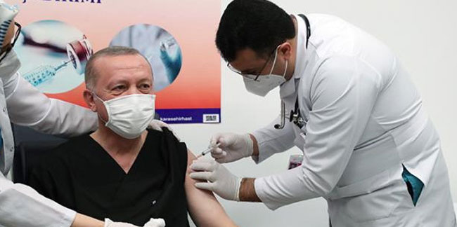 Cumhurbaşkanı Erdoğan ikinci doz aşısını oldu