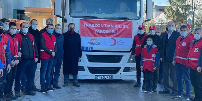 Trabzon’dan İdlip’e 8 bin 887 çift ayakkabı