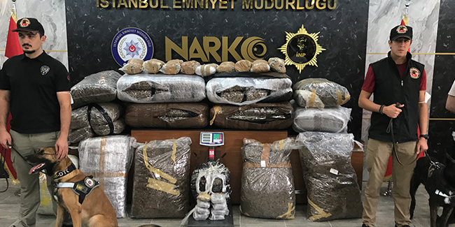  İstanbul'da narkotik operasyonu: 218 kilo uyuşturucu ele geçirildi