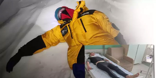 Ağrı Dağı'nda kaza! Ukraynalı dağcı, 30 metreden düştü