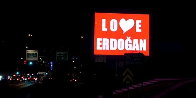 'Stop Erdoğan' skandalına Türkiye'den 'Love Erdoğan' yanıtı