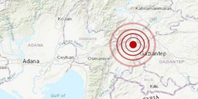 Gaziantep'te orta şiddette deprem!