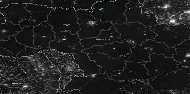 NASA, Ukrayna'nın uzaydan görüntüsünü paylaştı