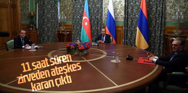 Azerbaycan ve Ermenistan Dağlık Karabağ'da ateşkes konusunda anlaştı