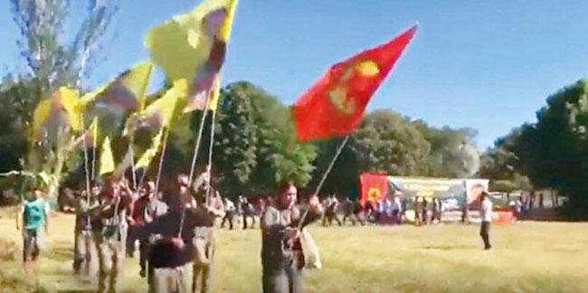 Fransa’da PKK kampını aratmayan görüntüler