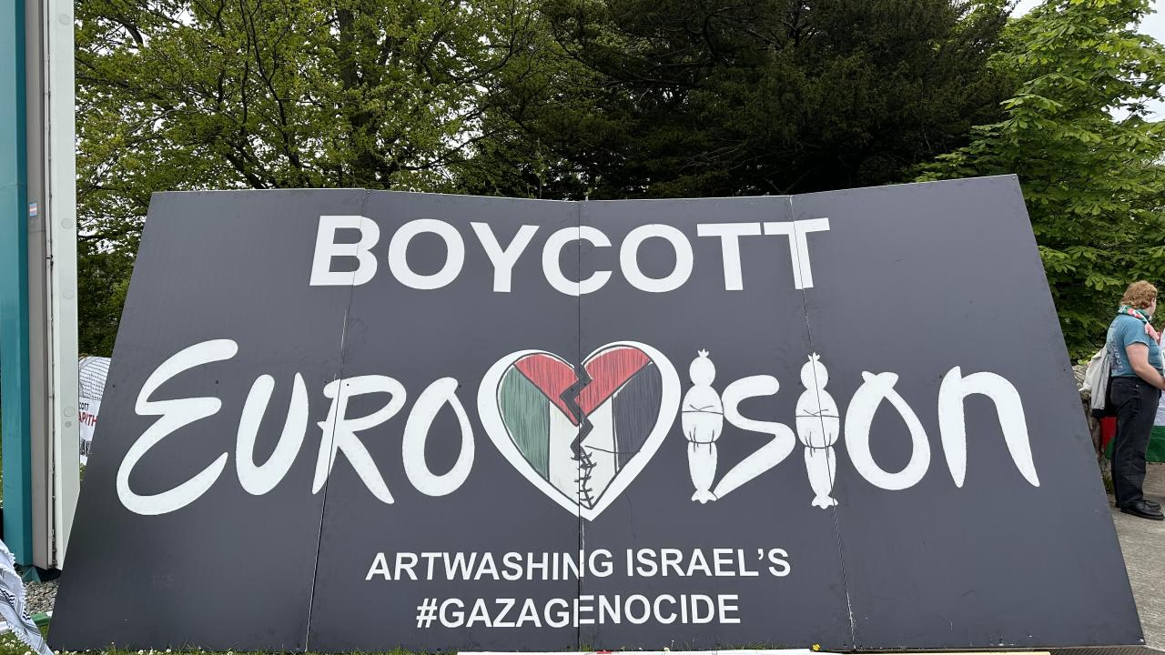 Eurovision'da 'Özgür Filistin' eylemine müdahale