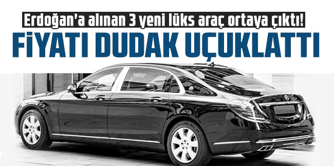Erdoğan'a alınan 3 yeni lüks araç ortaya çıktı! Fiyatı dudak uçuklattı