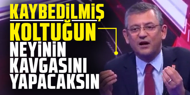 Özgür Özel'den Kılıçdaroğlu'na: ''Kaybedilmiş koltuğun neyinin kavgasını yapacaksın''