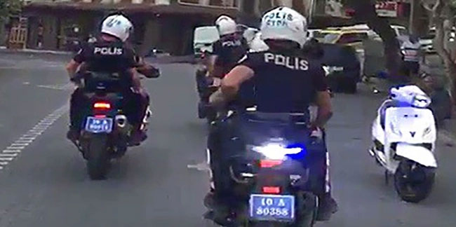 Polisin 'dur' ikazına uymayan uyuşturucu satıcısı motosikletiyle kaçarken yakalandı!