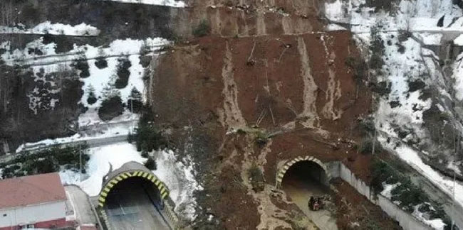 Bolu Dağı Tünellerinde heyelan! Trafik çift yönlü kapatıldı