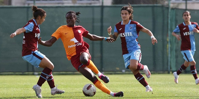 Kadın Süper Ligi'nde Galatasaray Trabzonspor'u 2-0 yendi