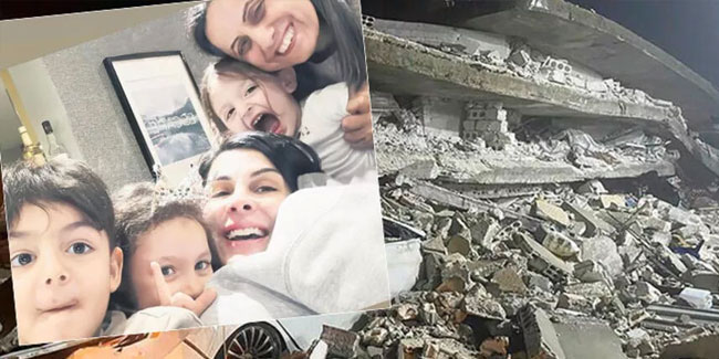 Eylül Öztürk depremzede aile için evini açtı