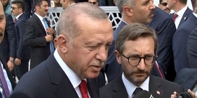 Erdoğan isim vermeden Davutoğlu'na yanıt verdi