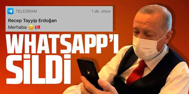 Cumhurbaşkanı Erdoğan BiP ve Telegram'a katıldı