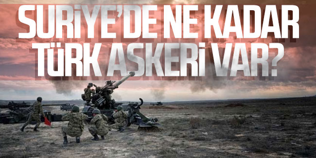 Suriye'de ne kadar Türk askeri var?