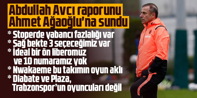 Abdullah Avcı raporunu Ahmet Ağaoğlu'na sundu