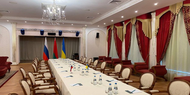 Belarus, Rusya - Ukrayna müzakerelerinin yapılacağı salonu paylaştı
