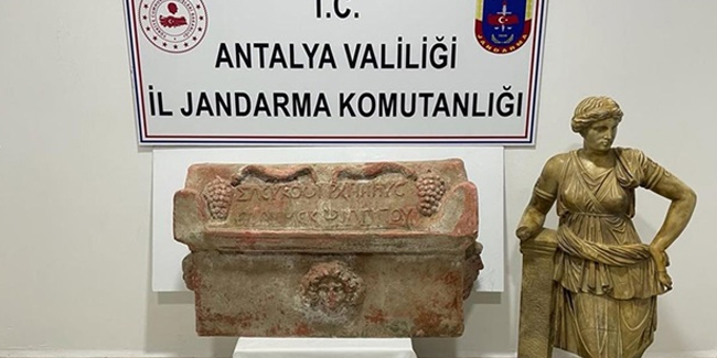 Antalya'da tarihi eser operasyonu