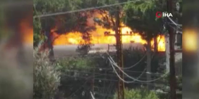 Lübnan'da parfüm fabrikasında yangın: 5 yaralı
