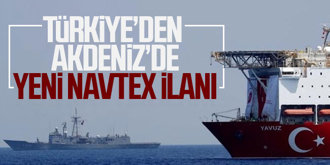 Türkiye'den Akdeniz'de yeni Navtex ilanı