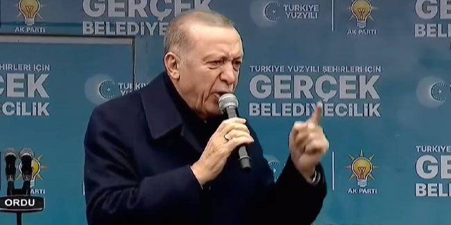 Cumhurbaşkanı Erdoğan Ordu'da konuşuyor