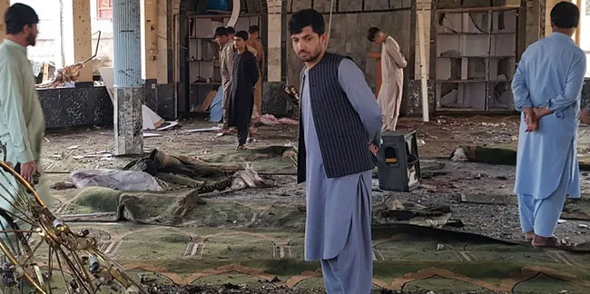 Kabil'de camiye bombalı saldırı: En az 10 ölü