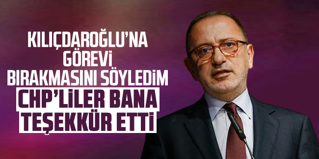 Fatih Altaylı: Kılıçdaroğlu'nun görevi bırakması gerektiğini söyledim CHP'liler teşekkür etti