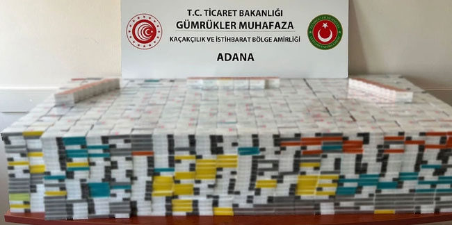 Adana Havalimanı'nda 7 bin 500 paket kaçak elektronik sigara tütünü ele geçirildi!