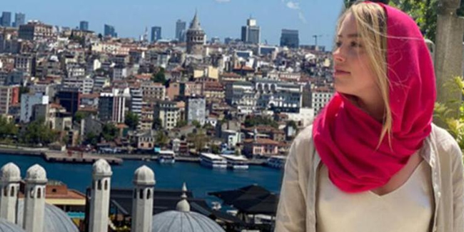Amber Heard, İstanbul'a hayran kaldı
