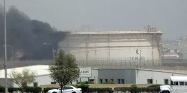 Kuveyt'te petrol rafinerisinde yangın