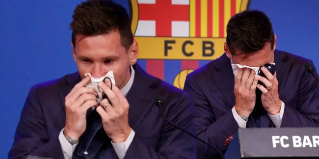 Lionel Messi dakikalarca hüngür hüngür ağladı!