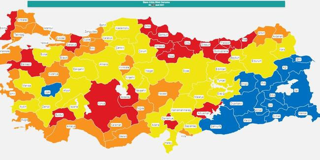Güncel Türkiye koronavirüs risk haritası açıklandı mı? 