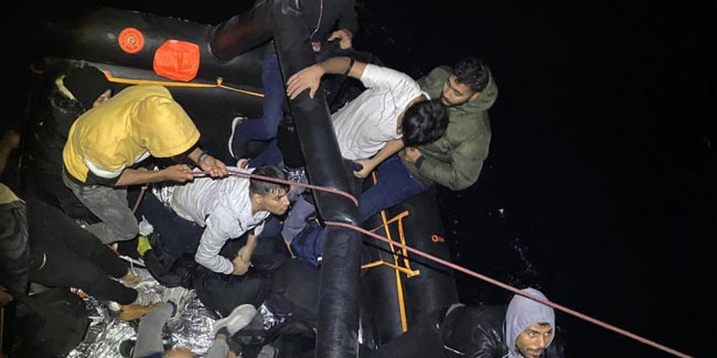 92 düzensiz göçmen yakalandı, 24’ü kurtarıldı