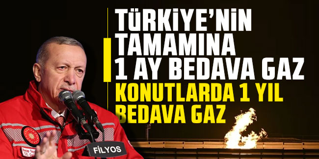 Cumhurbaşkanı Erdoğan'dan doğalgaz müjdesi!