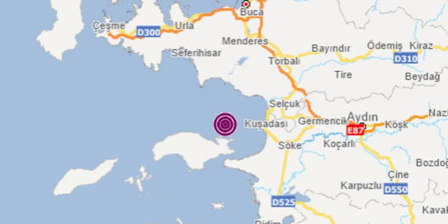 Ege'de 4.2 büyüklüğünde bir deprem daha oldu
