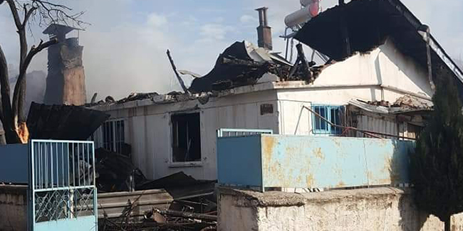 Şaphane'de yangın: 1 ölü
