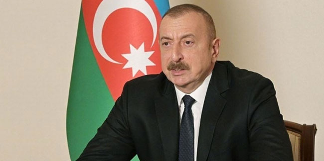 Karabağ'da yapılacak yeni caminin temeli Aliyev tarafından atıldı