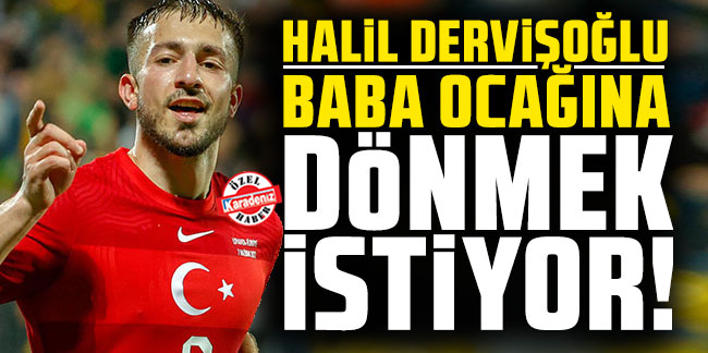 Halil Dervişoğlu baba ocağına dönmek istiyor!