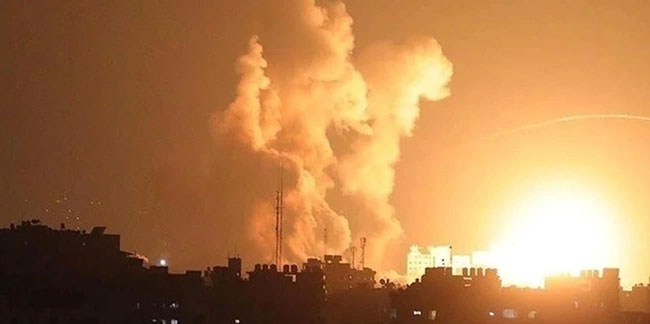 İsrail Gazze'ye gece boyuncu hava saldırısı düzenledi: Çok sayıda ölü var!
