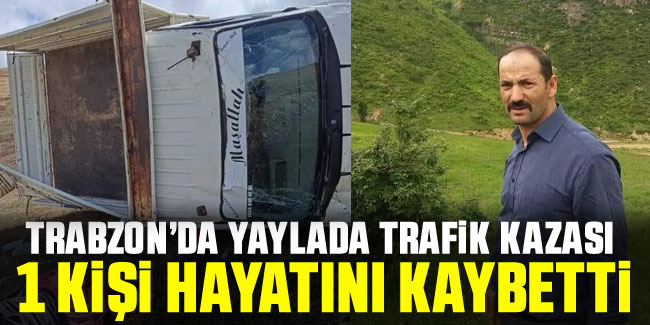 Trabzon’da yaylada trafik kazası: 1 kişi hayatını kaybetti