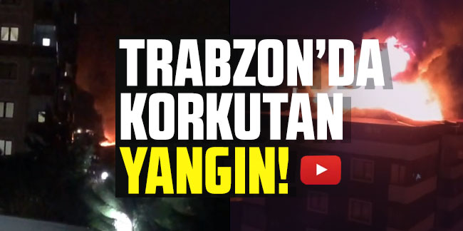 Trabzon'da korkutan yangın!