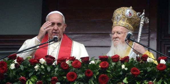 Papa Ortodoks ayinine katıldı