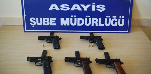 Sİlahlar Mersin'e ulaşamadı