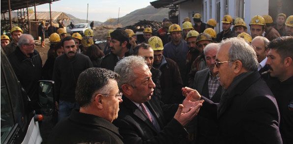 Maden sahibi ve CHP’liler arasında gerginlik