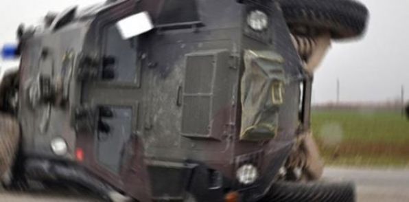 Şırnak'ta askeri araç devrildi