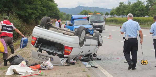 Giresun'da trafik kazası: 4 Yaralı!